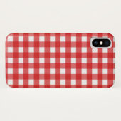 Red Gingham Case-Mate iPhone Hülle (Rückseite (Horizontal))