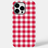 Red Gingham Case-Mate iPhone Hülle (Rückseite)