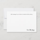 Red Gingham Chalkboard Lights Dusche Danke (Rückseite)