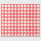 Red Gingham Check Pattern Geschenkpapier (Flach)