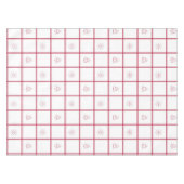 Red Gingham Christmas Pattern Tischdecke (Vorderseite (Horizontal))