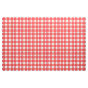 Red Gingham Design Stoff