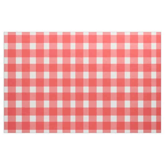 Red Gingham Design Stoff (Fat Quarter (45,7 x 55,9 cm))