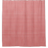 Red Gingham Duschvorhang (Vorderseite)