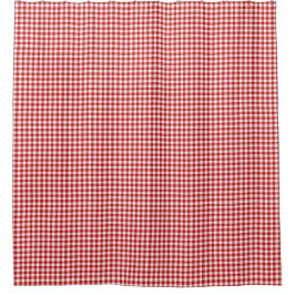 Red Gingham Duschvorhang