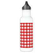 Red Gingham Edelstahlflasche (Links)