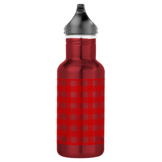 Red Gingham Edelstahlflasche (Rechts)