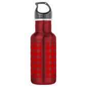 Red Gingham Edelstahlflasche (Rückseite)
