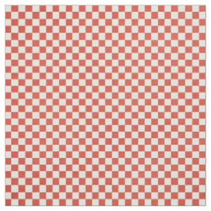 Red Gingham Fabric Stoff