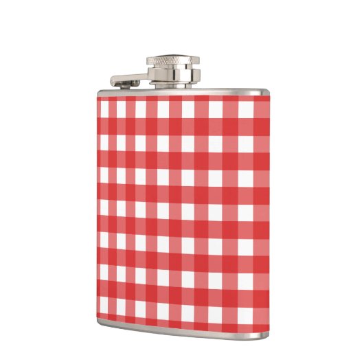 Red Gingham Flachmann (Links)
