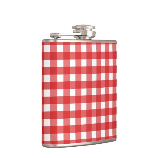 Red Gingham Flachmann (Rechts)