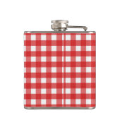 Red Gingham Flachmann (Rückseite)