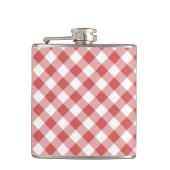 Red Gingham Flask Flachmann (Vorderseite)