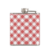 Red Gingham Flask Flachmann (Rückseite)