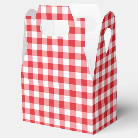 Red Gingham Geschenkschachtel (Geöffnet)