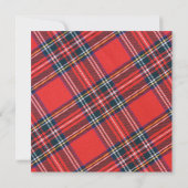 Red Gingham GRILLEN Party Flat Einladung (Rückseite)