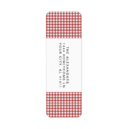 Red Gingham Holiday Foto