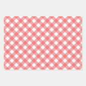 Red Gingham Kariert Birthday Party Geschenkpapier Set (Vorderseite 2)