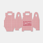 Red Gingham Kariert Weihnachten Geschenkschachtel (Ungefaltet)