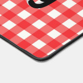 Red Gingham Karo I Heart Canning Jar Cooling Mat Schreibtischunterlage (Ecke)
