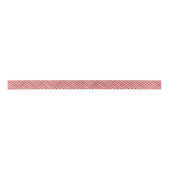 Red Gingham Karo Party Ribbon Satinband (Vorderseite)