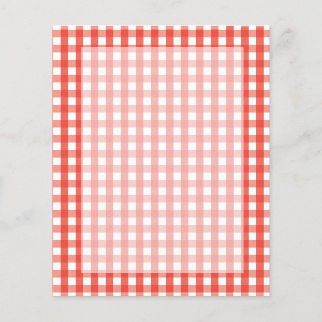 Red Gingham Karo Pattern (Vorderseite)