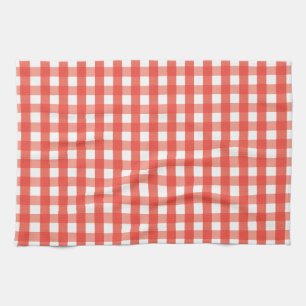 Red Gingham Karo Pattern Geschirrtuch