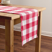 Red Gingham Karo Pattern Mittelgroßer Tischläufer (Beispiel)