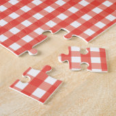 Red Gingham Karo Pattern Puzzle (Seite)
