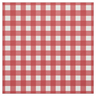 Red Gingham Karo Stoff
