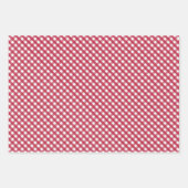 Red Gingham Karos Design Geschenkpapier Set (Vorderseite 3)