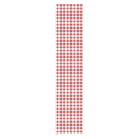 Red Gingham Kurz Table Runner - GRILLEN Cookout Pi Kurzer Tischläufer (Vorderseite)