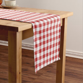 Red Gingham Kurz Table Runner - GRILLEN Cookout Pi Kurzer Tischläufer