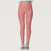 Red Gingham Leggings (Vorderseite)