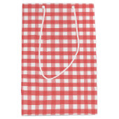 Red Gingham Mittlere Geschenktüte (Vorderseite)