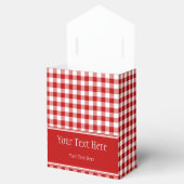 Red Gingham & Monogram Fevor Bag Geschenkschachtel (Geöffnet)