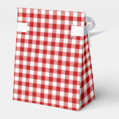 Red Gingham & Monogram Fevor Bag Geschenkschachtel (Rückseite)