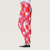 Red Gingham Mosaic Leggings (Links)