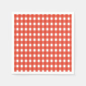 Red Gingham Napkins Serviette (Vorderseite)