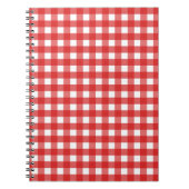 Red Gingham Notizblock (Vorderseite)