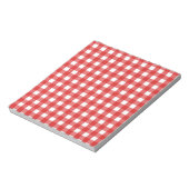 Red Gingham Notizblock (Rotiert)