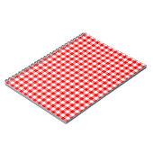 Red Gingham Notizblock (Linke Seite)