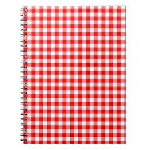 Red Gingham Notizblock