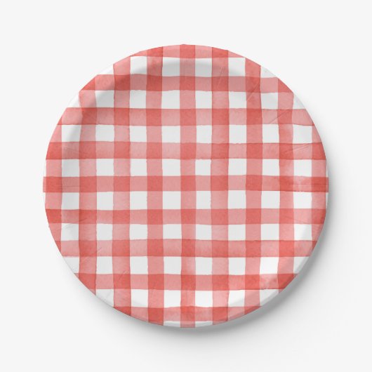 Red Gingham Paper Teller (Vorderseite)