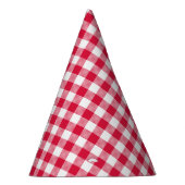 Red Gingham Partyhütchen (Rechts)