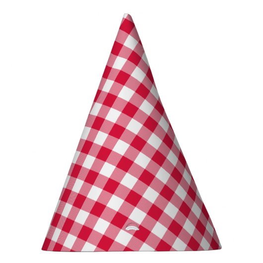 Red Gingham Partyhütchen (Rechts)
