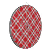 Red Gingham Pattern Dartscheibe (Vorderseite Links)