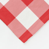 Red Gingham Pattern Fleecedecke (Ecke)