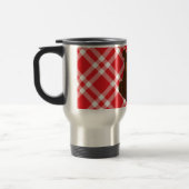 Red Gingham Pattern Reisebecher (Links)