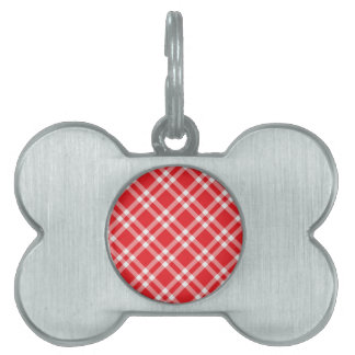 Red Gingham Pattern Tiermarke